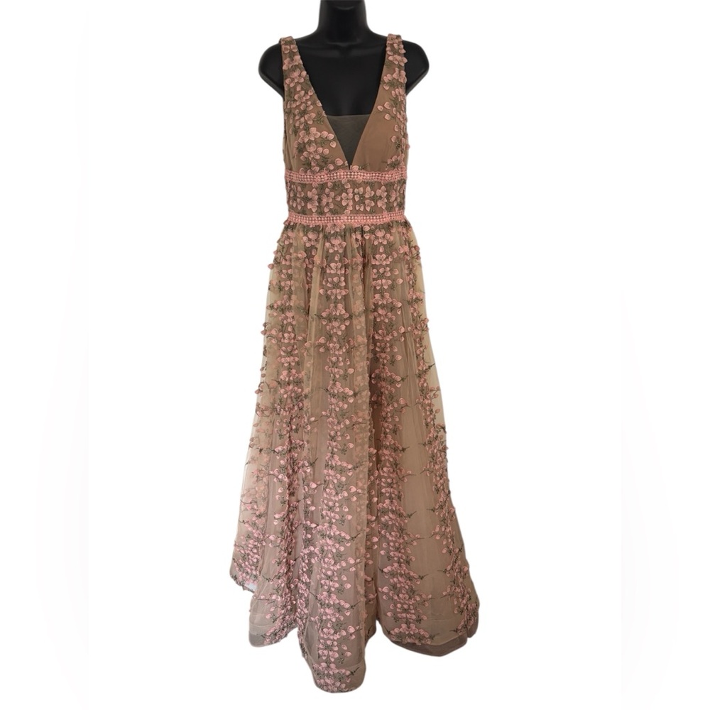 Bronx and Banco Pink Megan Maxi Gown